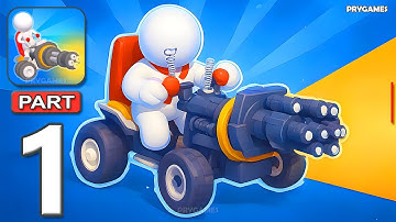 Rooftop Defense - Gameplay Walkthrough Part 1 - Stickman Rooftop House Defense (Android, iOS)