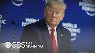 Trump blasts impeachment trial upon arrival at Davos Economic Forum