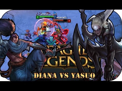 Diana Vs Yasuo Midlane Battle League Of Legends Gameplay Deutsch