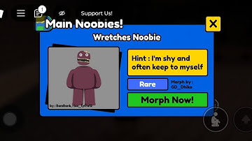 How To Get Wretches Noobie | Find The Noobies Morph Roblox