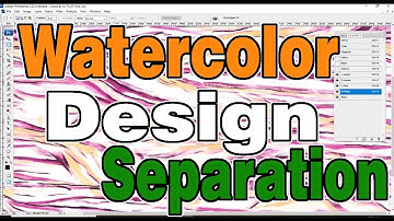 How to Create a Watercolor Design separation | export Design | photoshop tutorial | cmyk ​