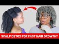 HOW TO - SCALP DETOX TREATMENT ON 4C NATURAL HAIR FOR HAIR GROWTH