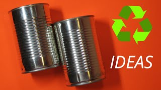 HOW TO MAKE BEAUTIFUL PEN & PENCIL HOLDERS FROM RECYCLED TIN CANS ✂️♻️