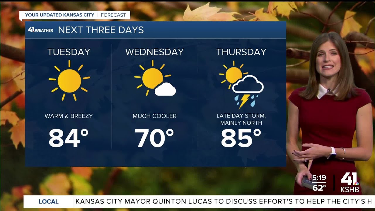 Very warm and windy today as temperatures rise 20° above average - YouTube