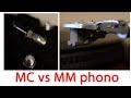 MC vs MM Denon Grado phono cartridge tonal quality test, Vinyl LP record sound