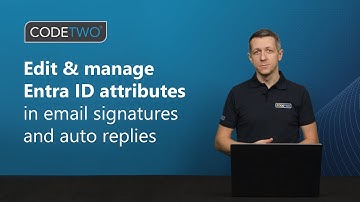 Manage & edit user information (Entra ID attributes) in email signatures