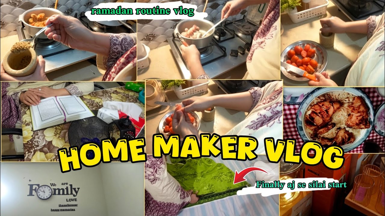 Aj se Eid ke kapry silai krna kiye Shuru 😍 homemaker vlog Pakistani mom vlogs 