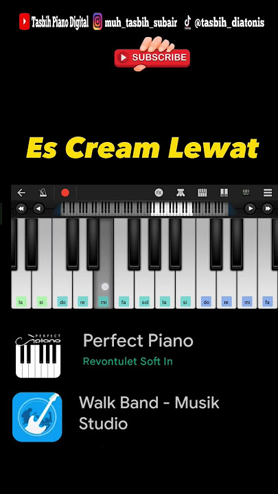 Es Cream Lewat #escream #piano #shosrts #shortsfeed