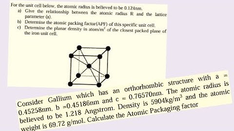 Crystal Structure Examples with Solutions