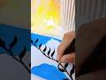 Blue Aesthetic Bookmark Ideas 💙✨ | DIY Easy Bookmark | Simple Craft Tutorial #shorts #diy #craft