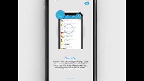Monash FODMAP App Tutorial: Filters