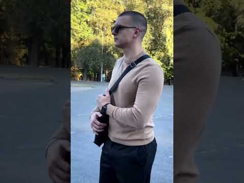 Сумка месенджер чоловіча шкіряна через плече з натуральної зернистої шкіри Skill чорна, видео 1