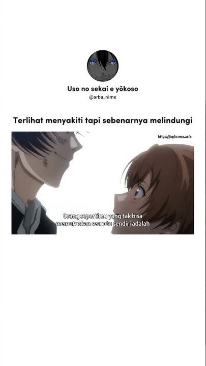 Terlihat menyakiti tapi sebenarnya melindungi 🤧 best mc sih ini - anime : tomodachi game