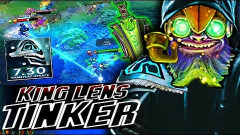 OMG 32 KILLS! 15 YEAR OLD LENS PRO TINKER SPAMMER 11MINUTES RAMPAGE! | DOTA 2 7.30 | TINKER GAMEPLAY