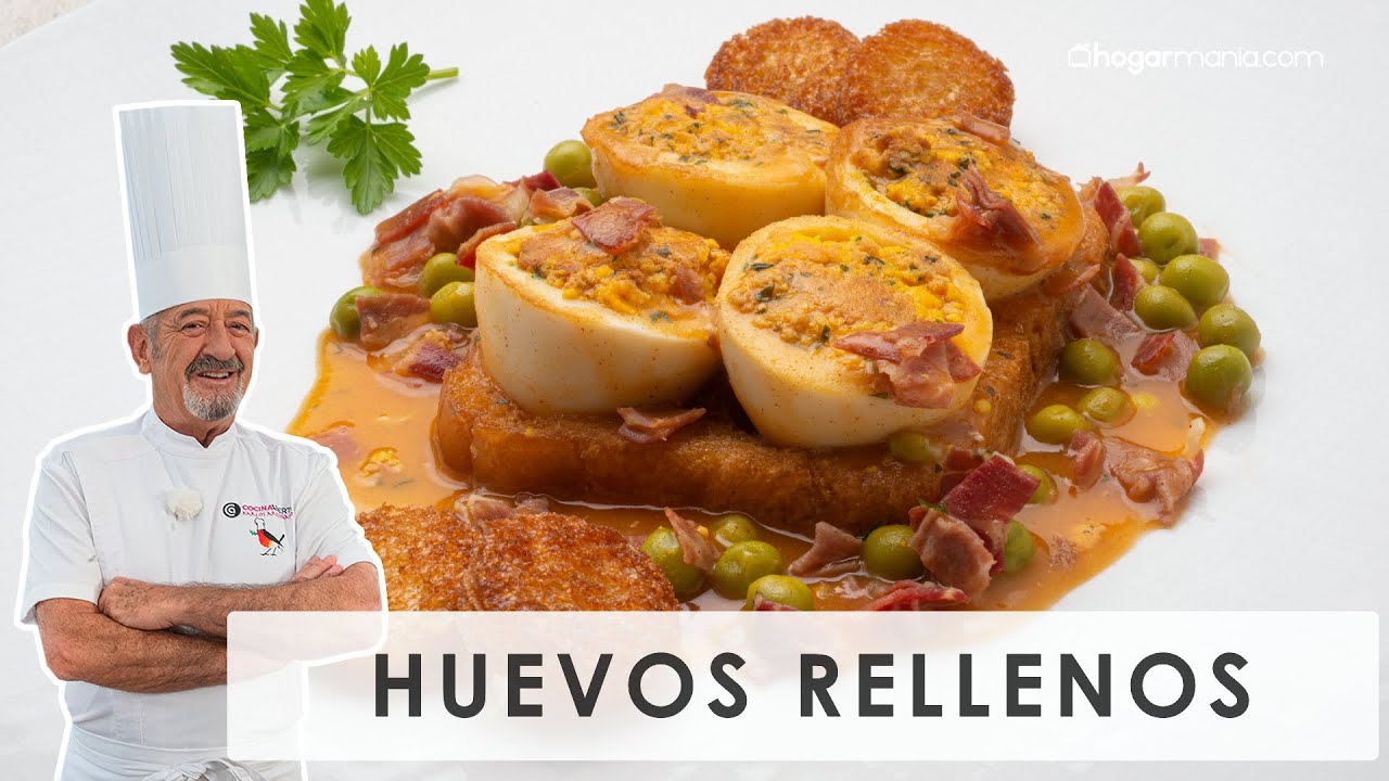 HUEVOS RELLENOS con jamón de Karlos Arguiñano 🍳​🤤​ ¡Perfectos para Navidad! 🎉​