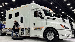 Freightliner Cascadia Super Sleeper with Kitchen and Bathroom Long Haul SEMI Truck
