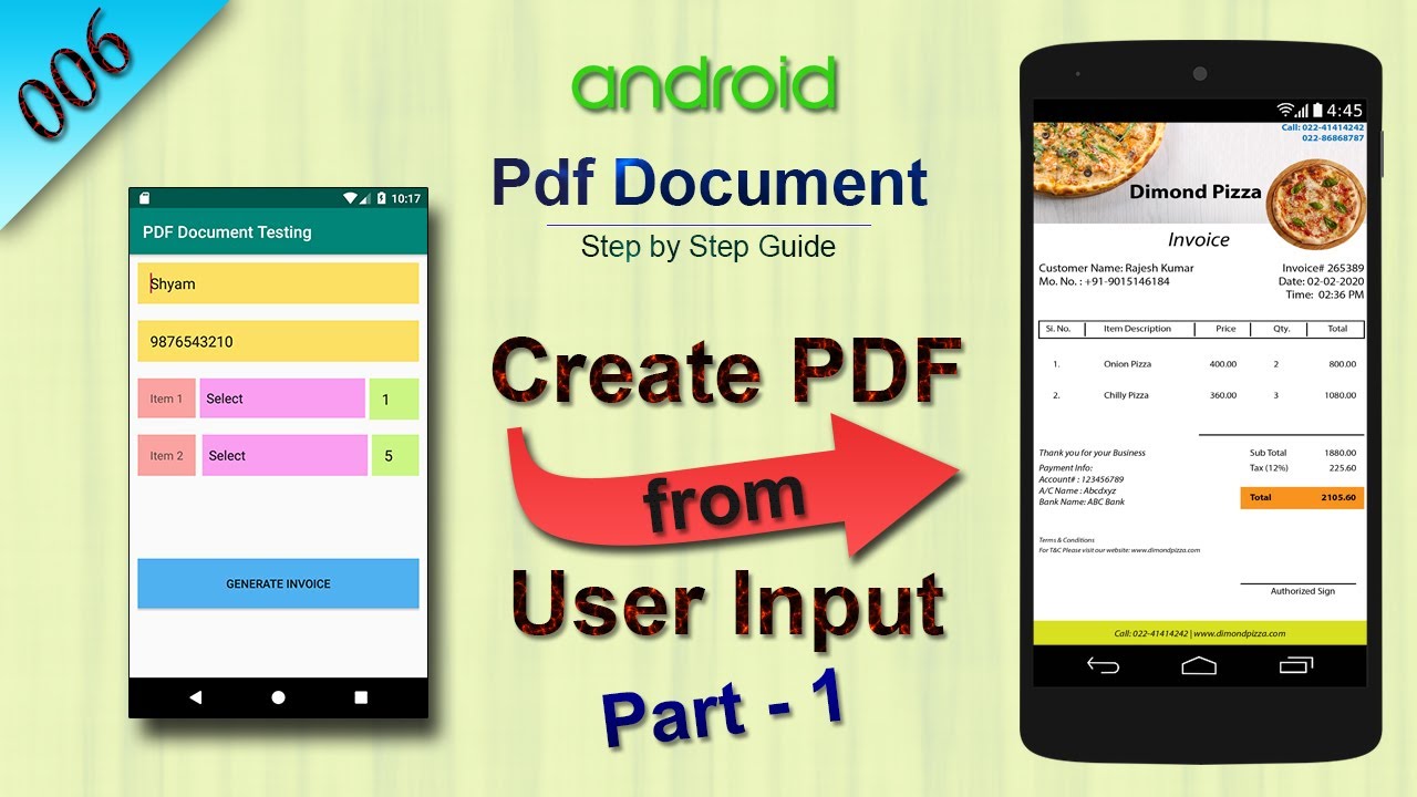 Android Create Pdf Programmatically