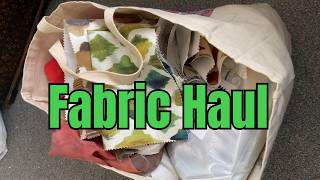 Fabric Haul for Texture Art and Slow Stitching from Scrap Store