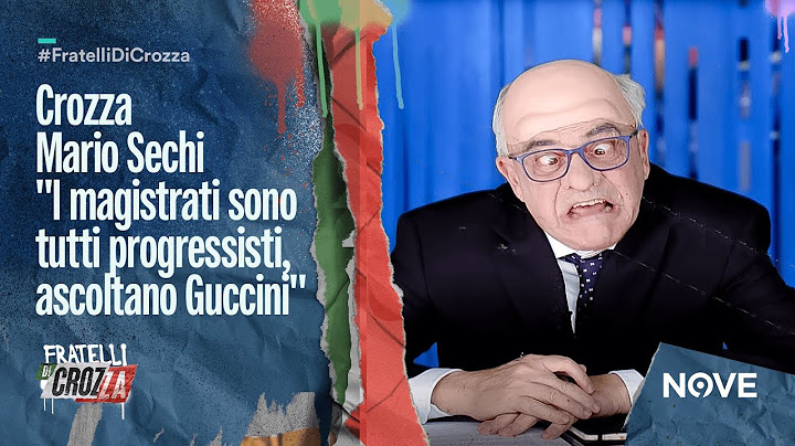 Crozza Mario Sechi "I magistrati sono tutti progressisti ascoltano Guccini" | Fratelli di Crozza