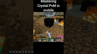 mobile mastering crystal pvp #minecraft #shorts #crystal