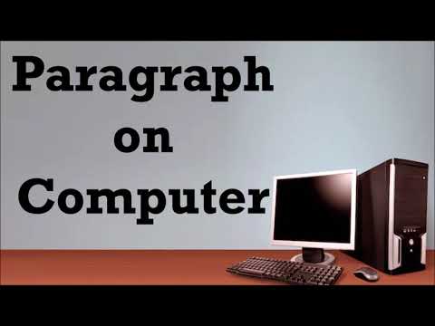 Paragraph on Computer - YouTube