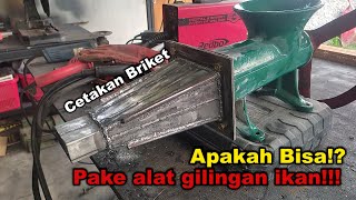 Mencoba membuat mesin cetak briket menggunakan penggilingan ikan II APAKAH BERHASIL!!!???