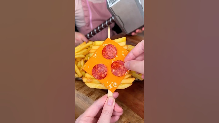 FRIES PIZZA? @chefkoudy