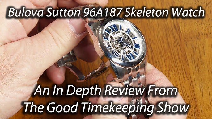 BULOVA SUTTON SCHELETON 98A283 - YouTube