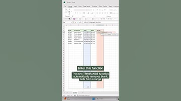 Trick 399: This is how you use TRIMRANGE function in Excel // Impress your BOSS with #interviewexcel