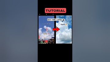 Cloud ☁️ Time lapse 🎥 TUTORIAL || ASTRO PHOTOGRAPHY || #shorts