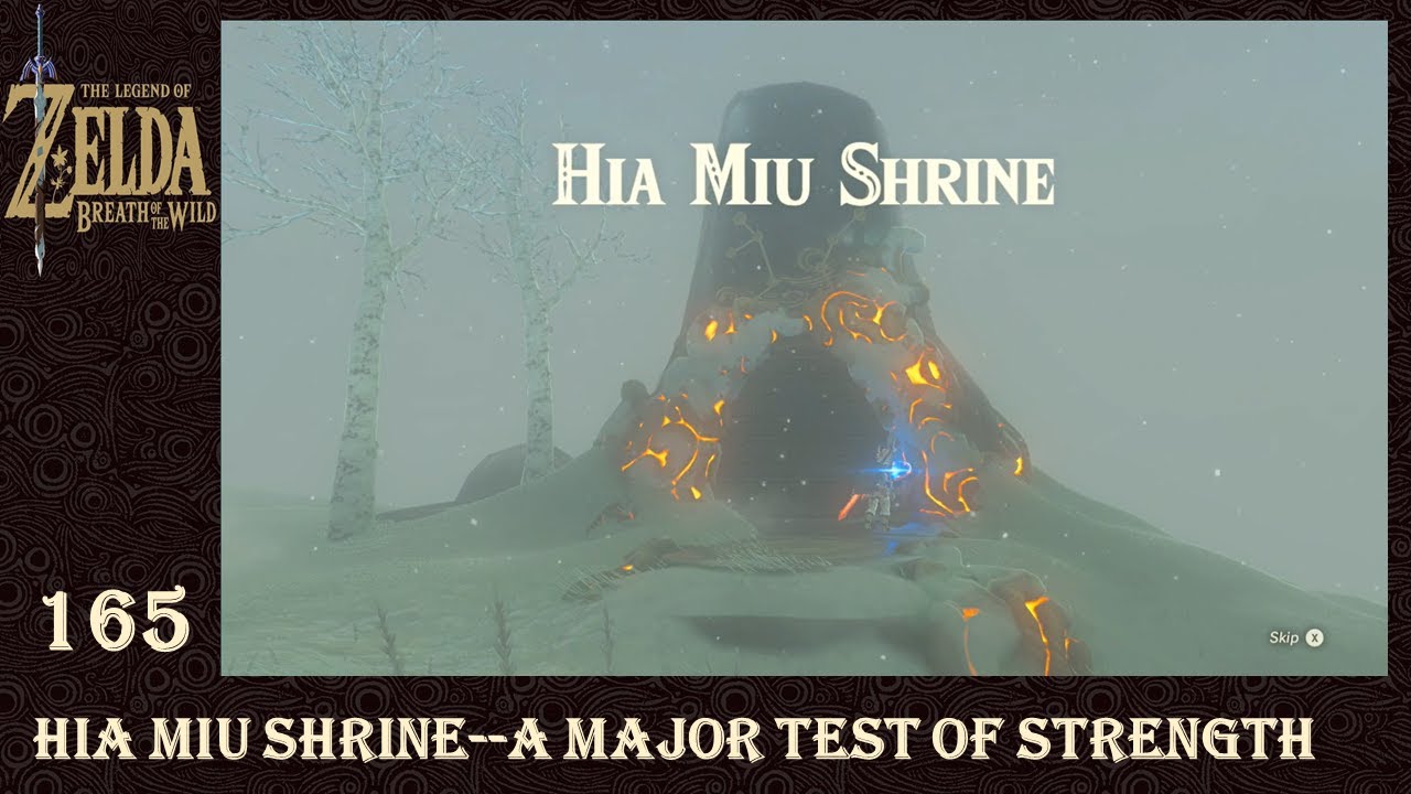 The Legend of Zelda Breath of the Wild165 Hia Miu Shrine A Major