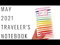 May 2021 Traveler's Notebook Flip Through