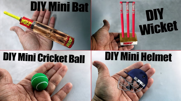 DIY Mini Cricket Kits | how to make mini cricket bat, ball, wicket helmet at home | diy cricket kits