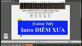 [Guitar Tab] Intro DIỄM XƯA (Trịnh Công Sơn) Tone La thứ (Am) - Huong Guitar