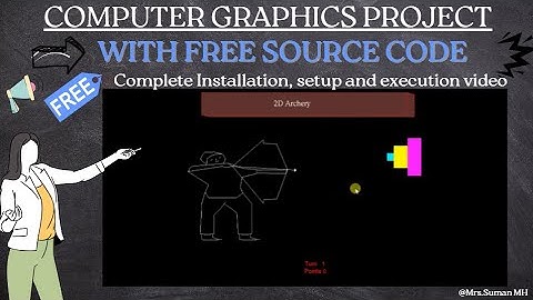 2D Archery Game | OpenGL Project |  Computer Graphics Project | With Free Source Code