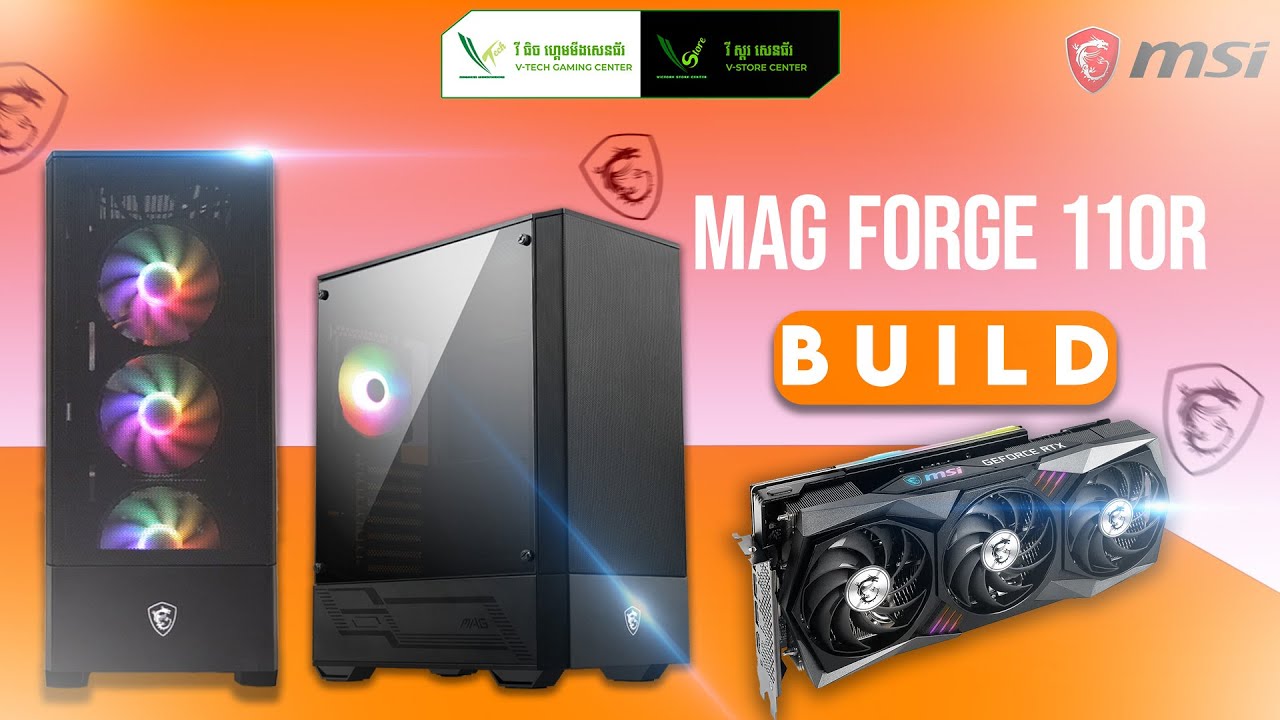 MSI Budget Airflow Case!?, MAG FORGE 110R Black, Easy Gaming PC Build