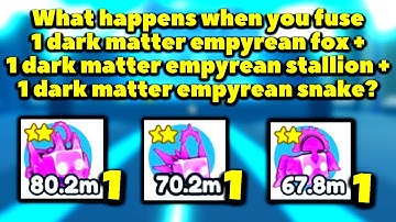 What happens when you fuse 1 dm empyrean fox, 1 dm empyrean stallion and 1 dm empyrean snake?