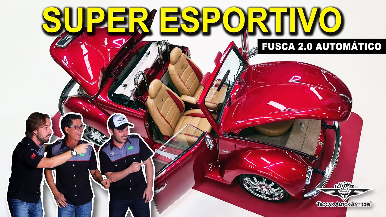 INÉDITO! Um Fusca SUPER ESPORTIVO E AUTOMÁTICO! Hebmüller, Motor 2.0, Conversível, Personalizado!