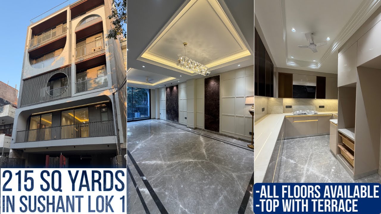 (No Brokerage) 215 Sq Yards 3BHK Ultra Luxury Builder Floor In Sushant Lok 1 Gurgaon