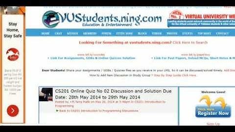 CS201 Grand Quiz & Mid Term Solve 2020