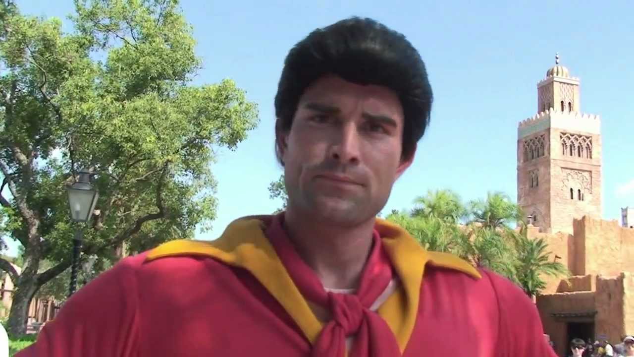 Gaston meets guests and talks about his Tavern in New Fantasyland - Disney's Beauty & the Beast