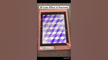 3D Cube Effect in Procreate #drawing #fun #animation #aesthetic #art #shorts