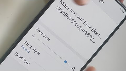 How To Increase Font Size In Samsung Galaxy m30s
