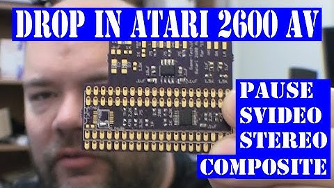 Atari 2600 AV + pause drop in pcb mod for 6 + 4 switchers composite stereo s-vid
