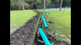 Major Drainage Job on Massive Residential Property in Dallas Preston Hollow