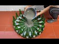 Creative ways to recycle old glass bottle make coffee table and flower pots decorating your garden