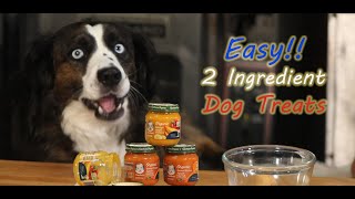 EASY, TWO (2) INGREDIENT, HOMEMADE DOG TREATS