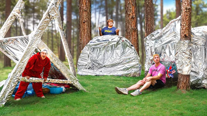We Built Aluminum Foil Survival Shelters!