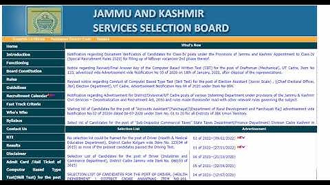 Next step JKSSB Class IV document verification steps to follow by home academy