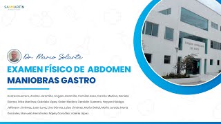 EXAMEN FÍSICO DE ABDOMEN - EXAMEN GENITAL MASCULINO Y FEMENINO. DR. MARIO SOLARTE EXAMEN FÍSICO DE ABDOMEN - EXAMEN GENITAL MASCULINO Y FEMENINO. DR. MARIO SOLARTE